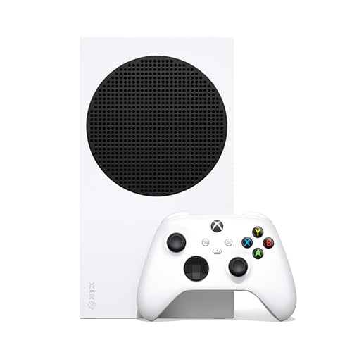 Xbox Series S 1TB SSD Console Robot White - Includes Wireless Controller - Up to 120 frames per second - 10GB RAM - 1TB SSD Storage - Experience high dynamic range Velocity Architecture (Renewed)